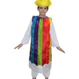 Kaku Fancy dresses Kids Rainbow Costume Cloud Cutout With Jumpsuit & Cap-picture-40