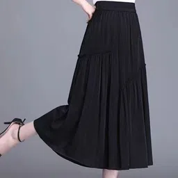 StyleCast Trendy Opaque Flared Midi Skirt image 3