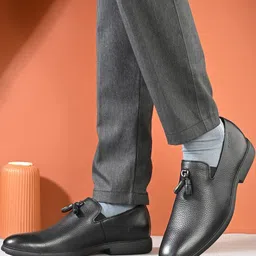 Valentino Men Leather Formal Loafers-image-1