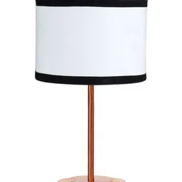 Devansh Multicoloured Wood Industrial Cylindrical Shaped Table Lamp image 2