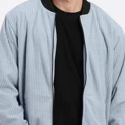 SHOWOFFFF Men Acrylic Windcheater Bomber Jacket image 2