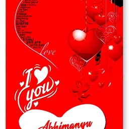 I Love You Abhimanyu ….15 Romantic Card Greeting Card-image-64
