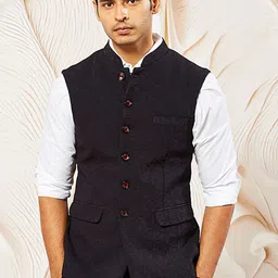 VASTRAMAY Embellished Nehru Jacket-picture-26