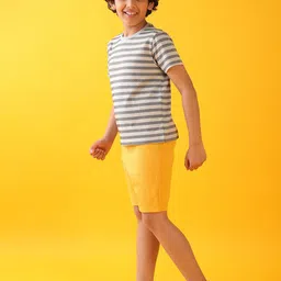 Anthrilo Boys Striped T-shirt with Shorts image 3