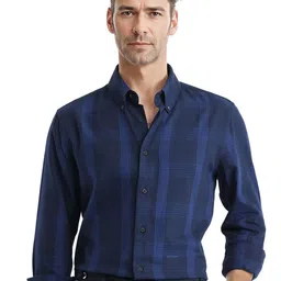 RARE RABBIT Men Comfort Opaque Checked Casual Shirt-picture-40