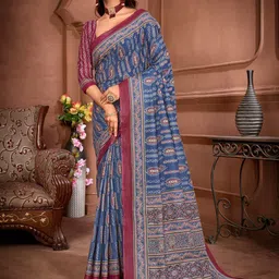 Mitera Ethnic Motifs Bagru Saree-picture-38