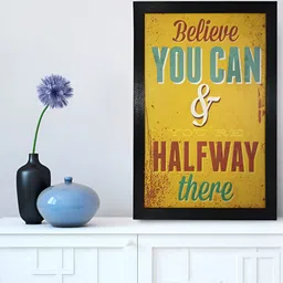 Chaque Decor Yellow & White 1 Piece Wood Abstract Wall Paintings-picture-40