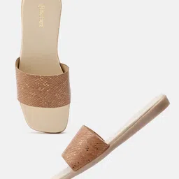 glitchez Women Snake Skin Open Toe Flats-picture-23