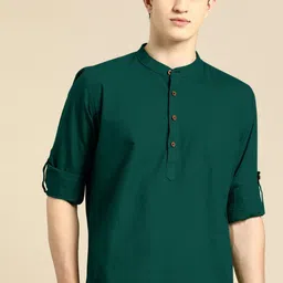 ZELINCO Men Thread Work Kurta image 2