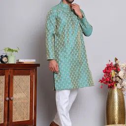 Jompers Men Regular Kurta with Trousers image 4
