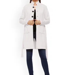 ROARERS Single-Breasted Wrap Coat image 4