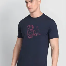SZN Men Graphic Printed Round Neck Cotton T-shirt image 3