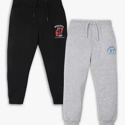 R&B Boys Pack Of 2 Printed Cotton Joggers-picture-45