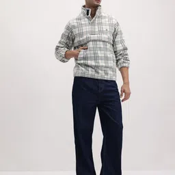 The Roadster Life Co. Self Checked Mock Collar Tailored Jacket image 4