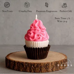 Earthly Edges Pink & Pink Candle image 3