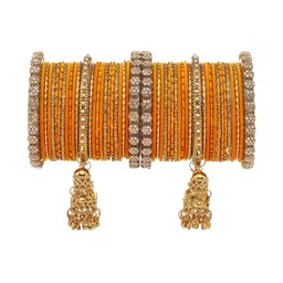 RIJOLI Women Alloy Artificial Stones And Beads Bangle-image-9