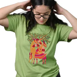 Tedhi Medhi Family Women Graphic Printed Round Neck Cotton T-shirt-picture-32