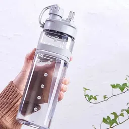 joyster Silicone Water Bottle 700ML Motivational Time Marker 700 ml Water Bottle-picture-23