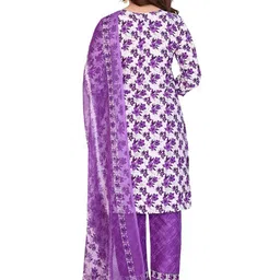 Moda Rapido Printed Pure Cotton Unstitched Dress Material image 3