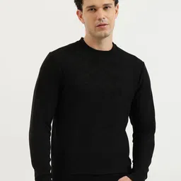 United Colors of Benetton Men Geometric Self Design Regular Fit Crew Neck Sweatshirt-picture-32
