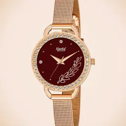 Ajanta Quartz Women Brass Patterned Dial & Straps Analogue Watch A_AWC203KTL 6-picture-25