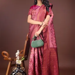 Astita Woven Design Zari Saree image 3