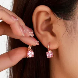 SALTY Contemporary Cupid's Gem Hoop Earrings-picture-15