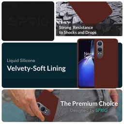 SPRIG Impact Resistant Shock Proof Silicone Oneplus Nord CE 4 Lite Back Case image 2