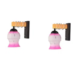 SOMIL Pink Glass Cylinder Printed Wall Lamps-picture-29