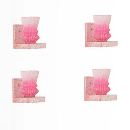 SOMIL Pink Glass Cylinder Printed Wall Lamps-picture-17
