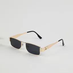 DressBerry Women Black Lens & Black Rectangle Sunglasses with UV Protected Lens-picture-34