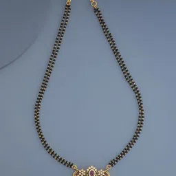 kushal's fashion jewellery Kushal's FashionJewellery Antique Gold-Plated Mangalsutra-picture-22