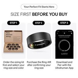 ULTRAHUMAN Unisex Ring AIR Smart Ring - (Size 13) image 5