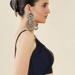 Mitera Round Neck Sleeveless Saree Blouse image 2