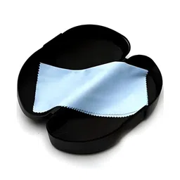 SPADEACES Unisex Clear Lens & Black Browline Sunglasses with image 2