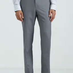 Blackberrys Men Textured Slim Fit Low-Rise Trousers-picture-14