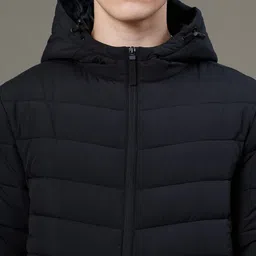 red tape Men Solid Padded Jacket image 5