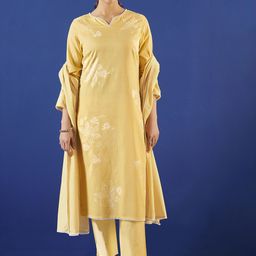 Anouk Women Ethnic Motifs Printed Regular Kurta with Trousers & With Dupatta-picture-2