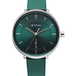 Titan Women Brass Dial & Leather Straps Watch 2763SL02-picture-35