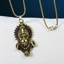 M Men Style Rhodium-Plated Contemporary Pendants with Chains image 2