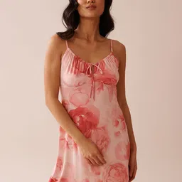 La Vie en Rose Women Floral Printed Nightdress-image-9