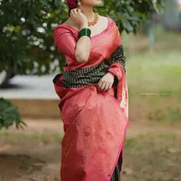 ZIKARAA Woven Design Zari Handloom Saree image 4