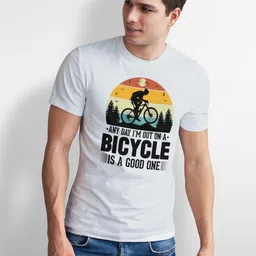 Seekbuylove Men Bio Finish Graphic Printed Pure Cotton T-shirt image 2