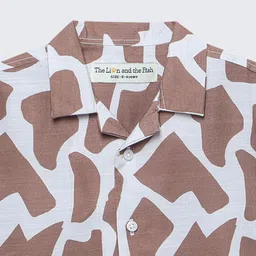 The Lion and The Fish Boys Relaxed Printed Casual Shirt image 2