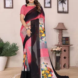 Moda Rapido Tie and Dye Saree With Unstitched Blouse Piece-picture-37