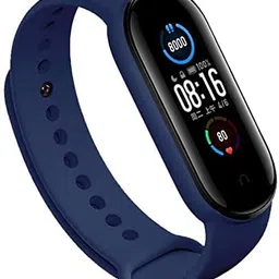 TechMount Wristband Soft Silicone Adjustable Replacement Combo Band Straps Compatible with Xiaomi Mi Band 5 / Mi Band 6 -Set of 5 image 3