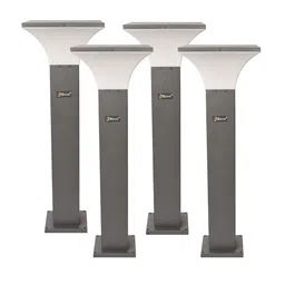 BENE Helsinki Bollard Grey & White 4 Pieces Waterproof & Rustproof Outdoor Lamps-image-89
