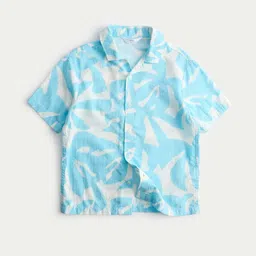 Marks & Spencer Boys Abstract Printed Spread Collar Pure Cotton Casual Shirt-picture-15