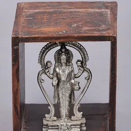 Exotic India Silver-Toned Religious Idol Showpiece-image-24
