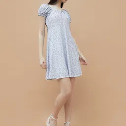Ginger by Lifestyle Print A-Line Mini Dress-image-7